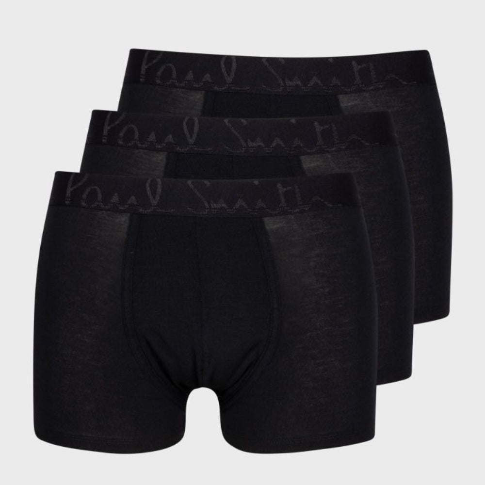 Paul Smith 3-Pack Men's Modal Trunks, Black