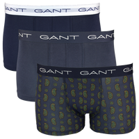 Three pairs of Gant boxer trunks on a white background