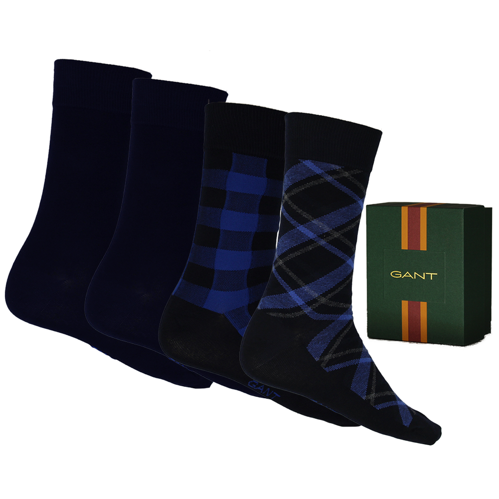 Gant 4 pack of blue socks