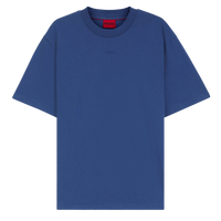 Blue t-shirt with a HUGO brand logo on a white background