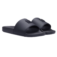 Pair of black slides on a white background