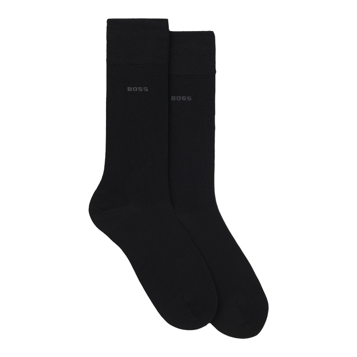 black socks with BOSS logo