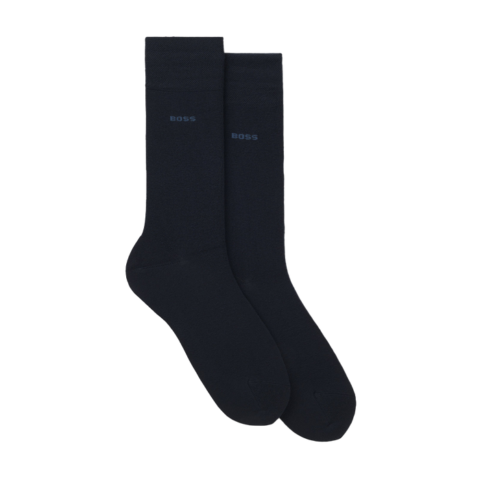 navy coloured socs with small BOSS logo