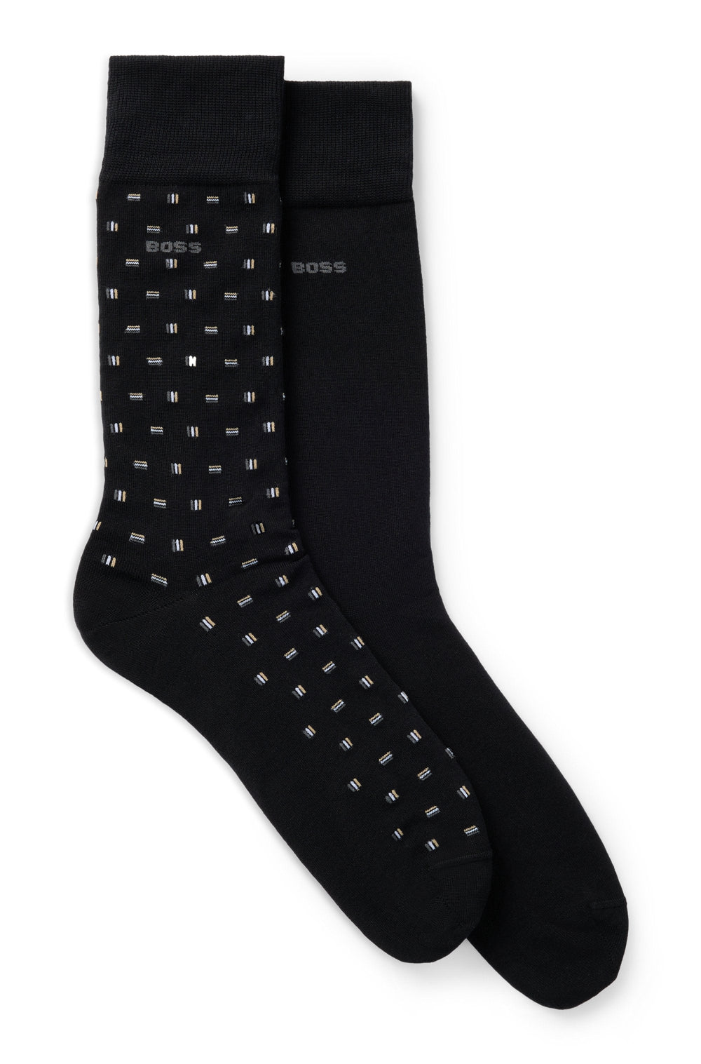 BOSS 2-Pack Rs Mini Iconic Mc Sports Socks, Black.