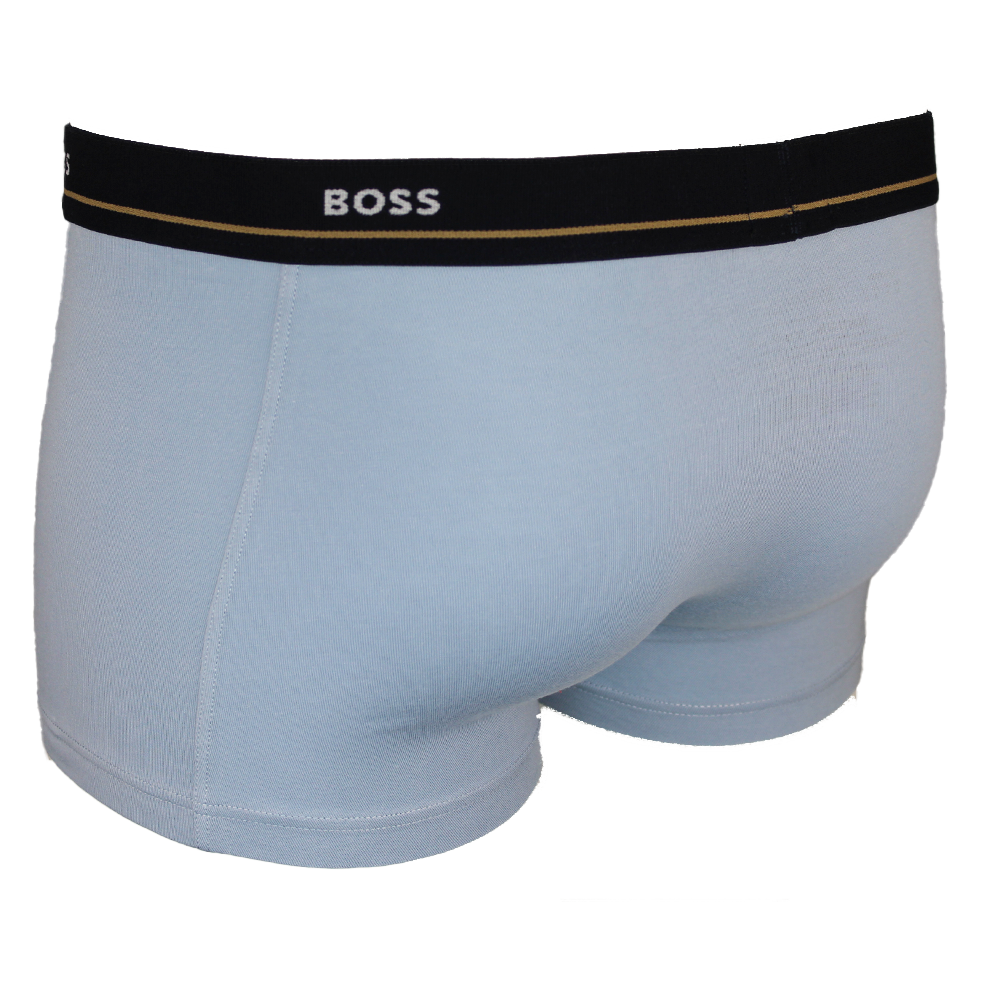 BOSS 5-Pack Essential Boxer Trunks, Black and Blues