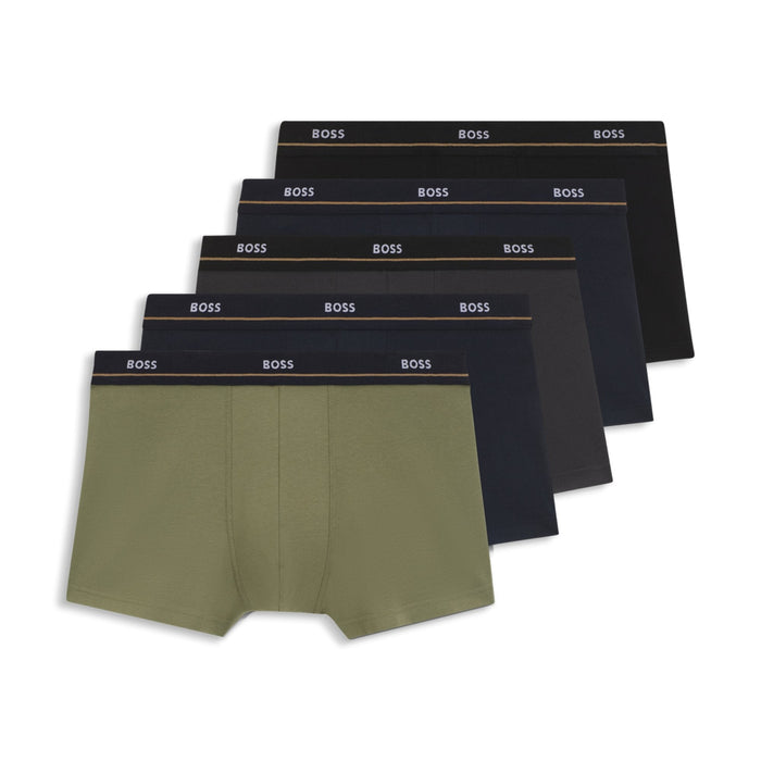 BOSS 5-Pack Essential Boxer Trunks, Multi-colour. 