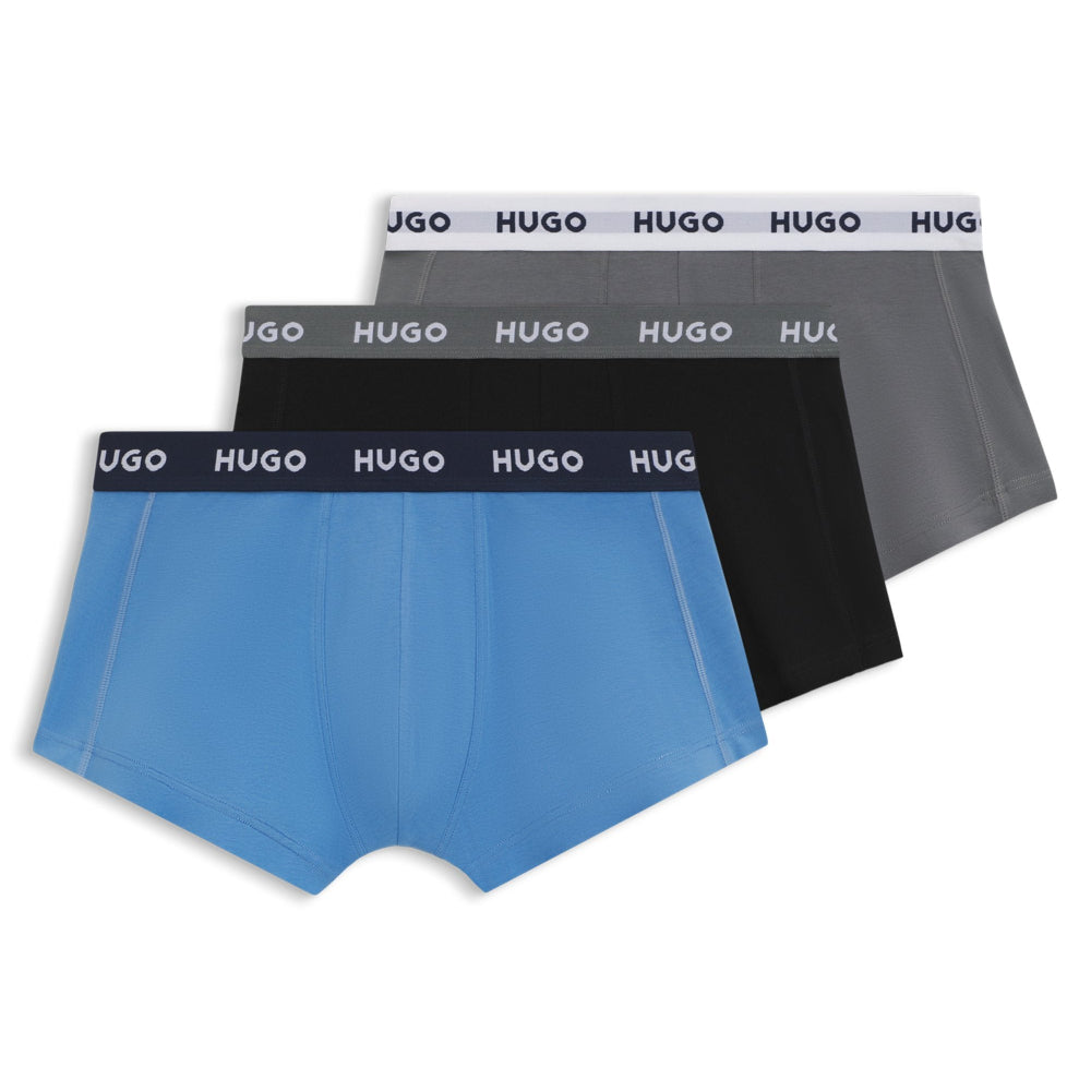 HUGO 3-Pack Boxer Trunks, Multi colour