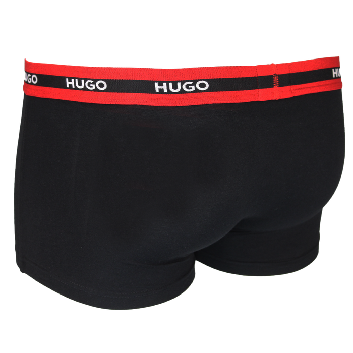 back of black HUGO boxer trunk
