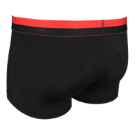 Back view of black boxer trunk