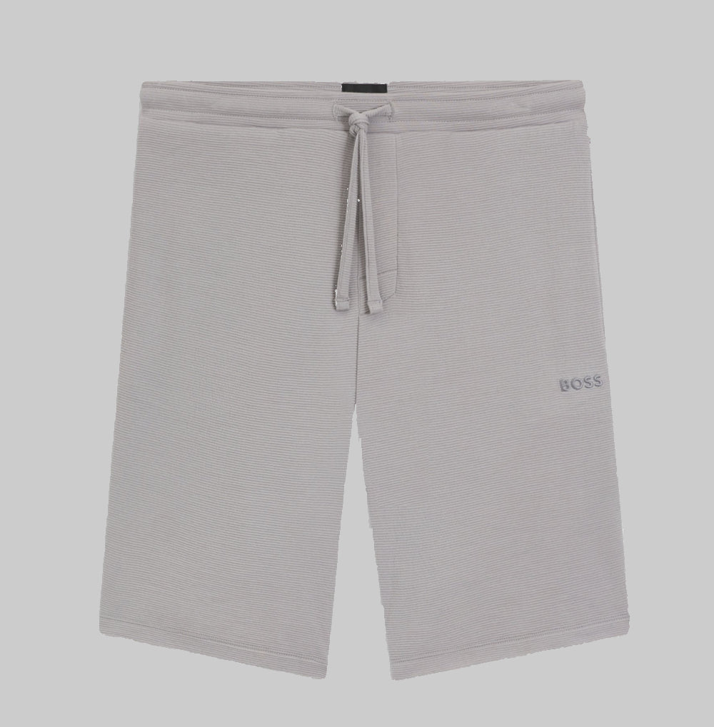 BOSS Rib Shorts, Light/Pastel Grey