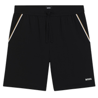 Black shorts with pocket trim and BOSS branding