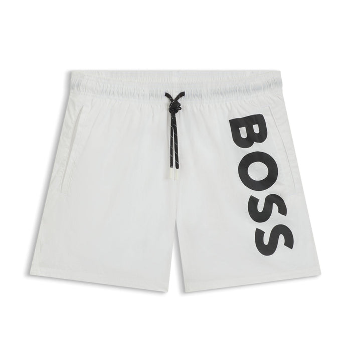 BOSS Octopus Swim Shorts, White