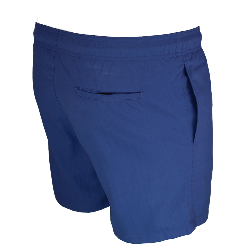 Blue shorts on a white background