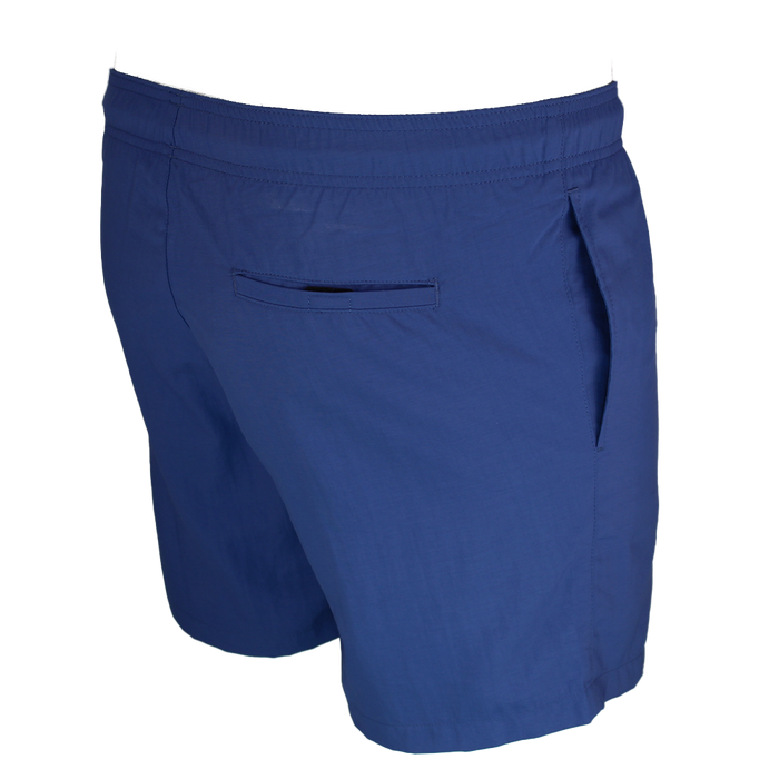 Blue shorts on a white background