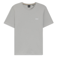 Gray t-shirt with 'BOSS' logo on a white background
