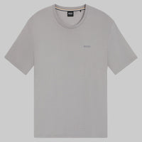 BOSS Rib T-Shirt, Light/Pastel Grey.