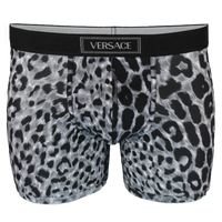 Black and grey boxer briefs with Versace branded waistband