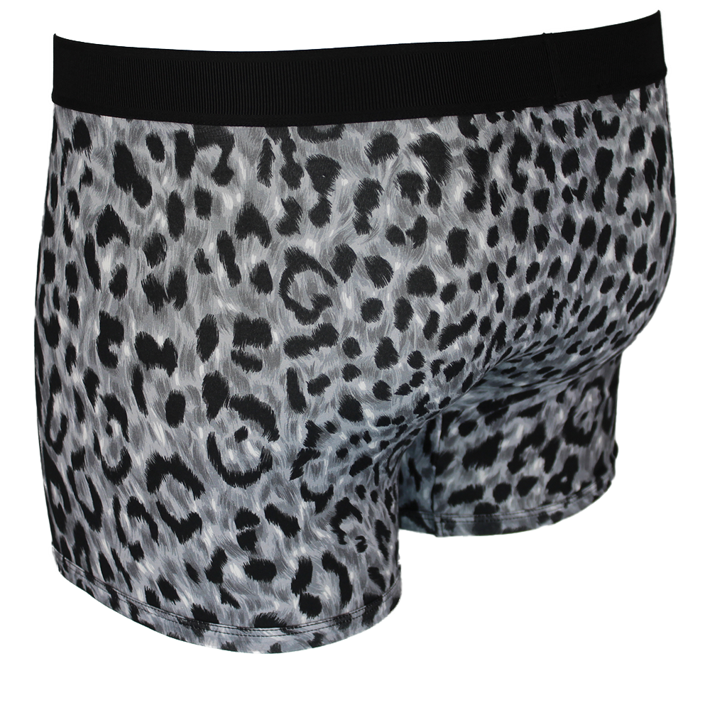 Black and grey boxer briefs with black waistband