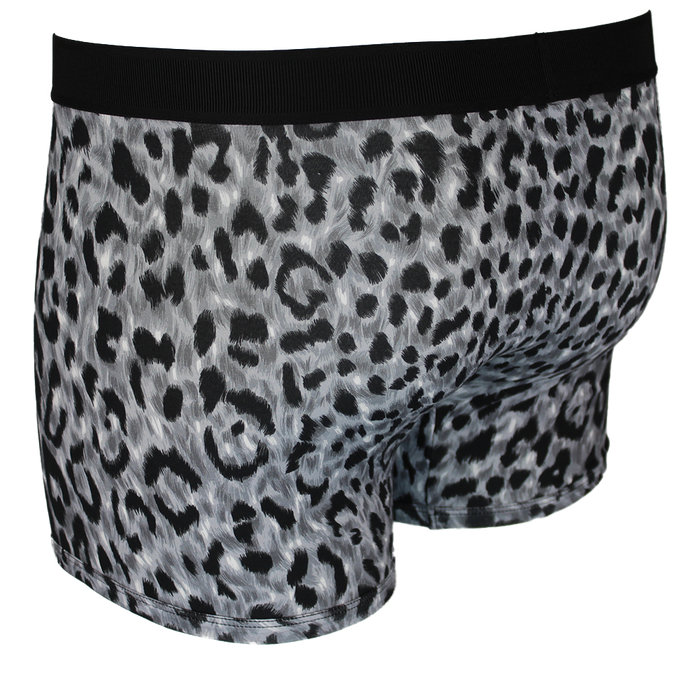 Black and grey boxer briefs with black waistband