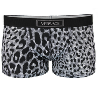 print boxer trunk with Versace logo waistband