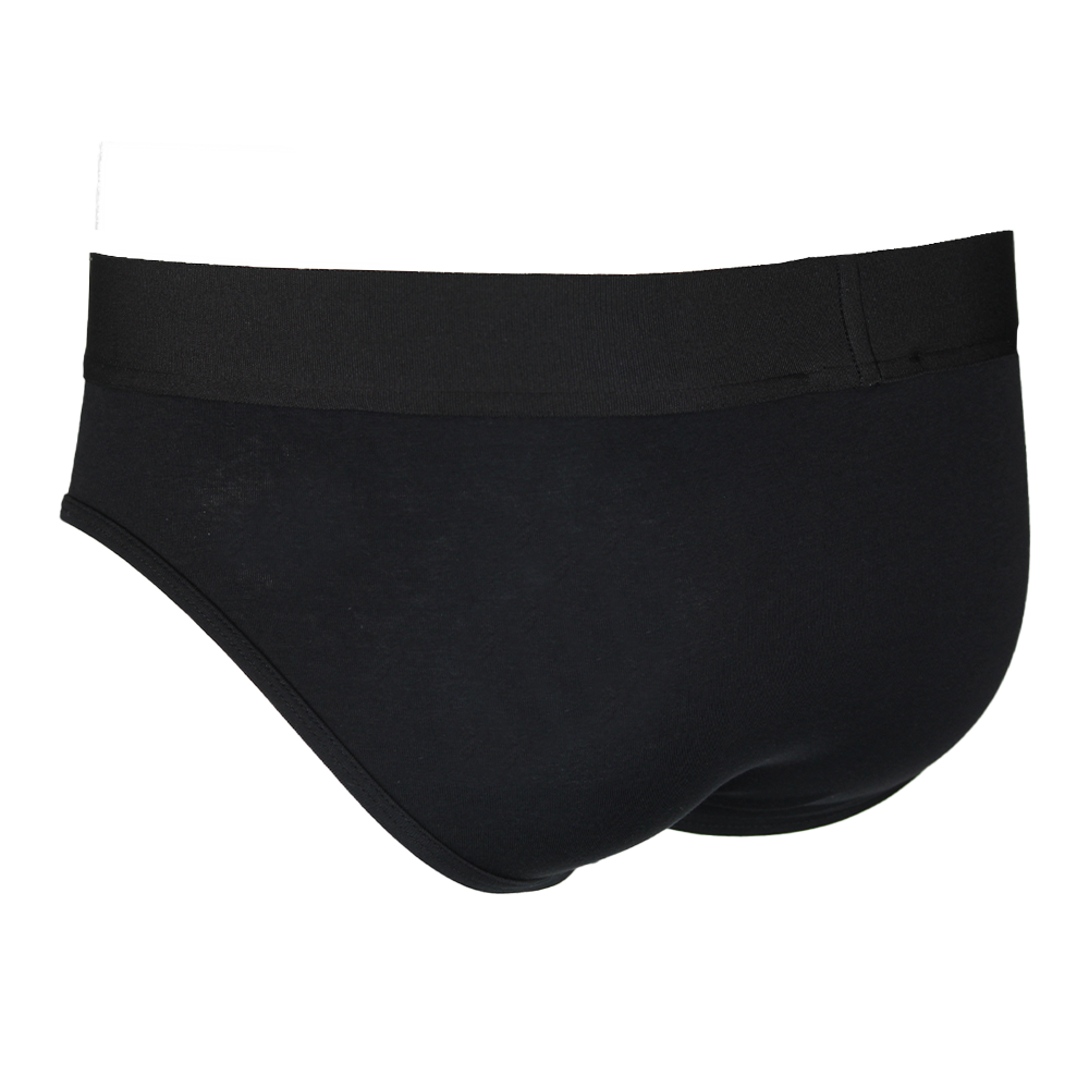 Versace 2-Pack Tex Jersey Low Rise  Essential Brief, Black