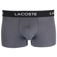 Grey men's boxer trunk branded Lacoste