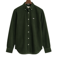 Gant green cord shirt with shield logo