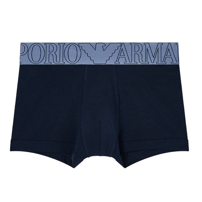 Armani boxer trunk, blue, with large logo