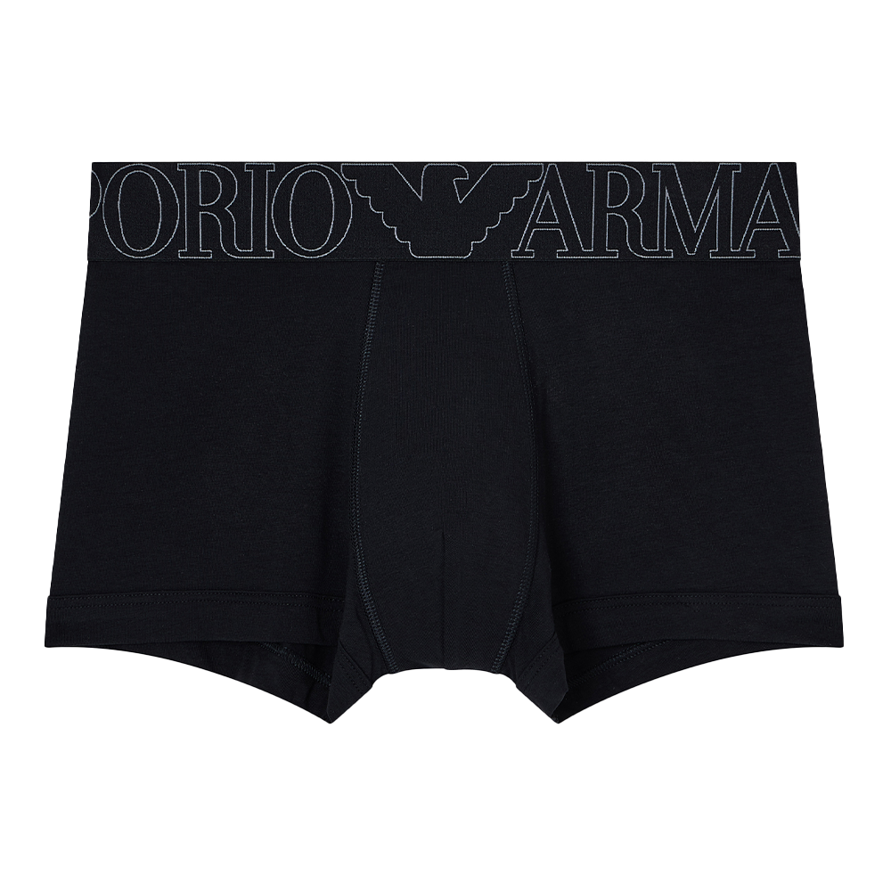 Black megalogo Armani boxer trunks