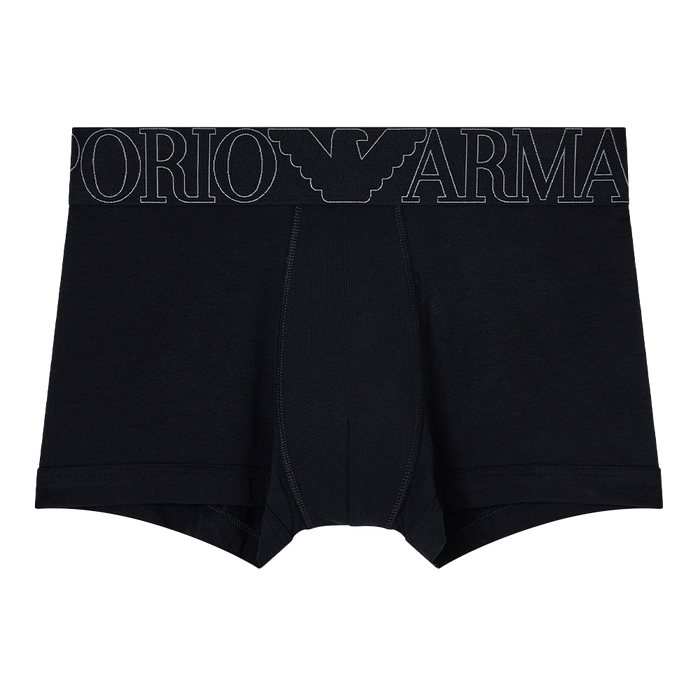 Black megalogo Armani boxer trunks
