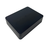 Black rectangular box with 'Emporio Armanii' branding on a white background