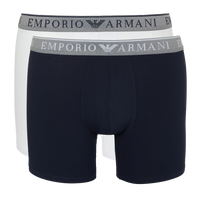 two pairs of Armani boxer briefs, navy and white