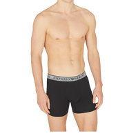model wearing black boxer briefs