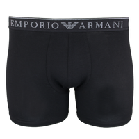 Black Emporio Armani boxer briefs on a white background