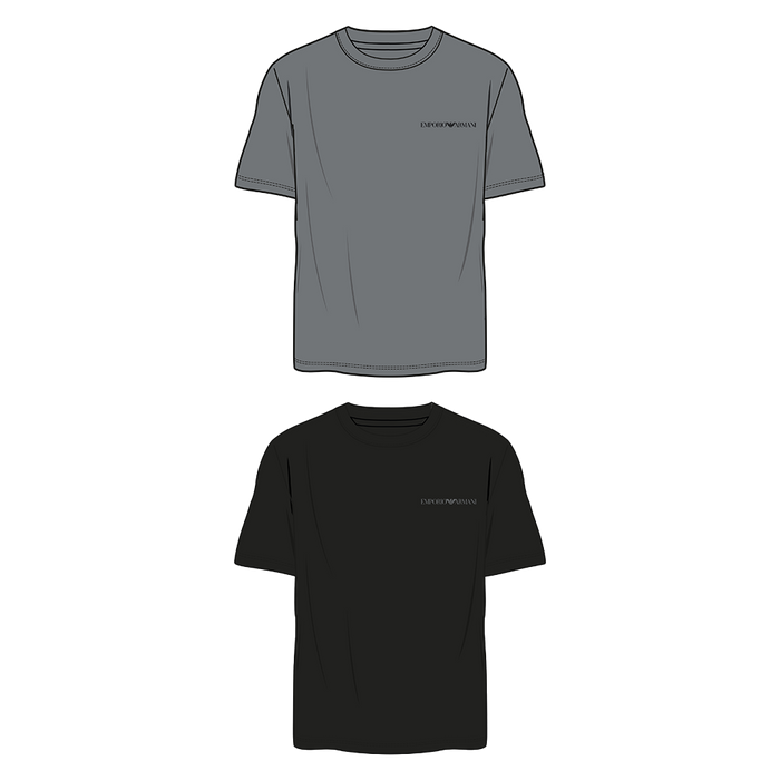 drawing of two Armani t-shirts