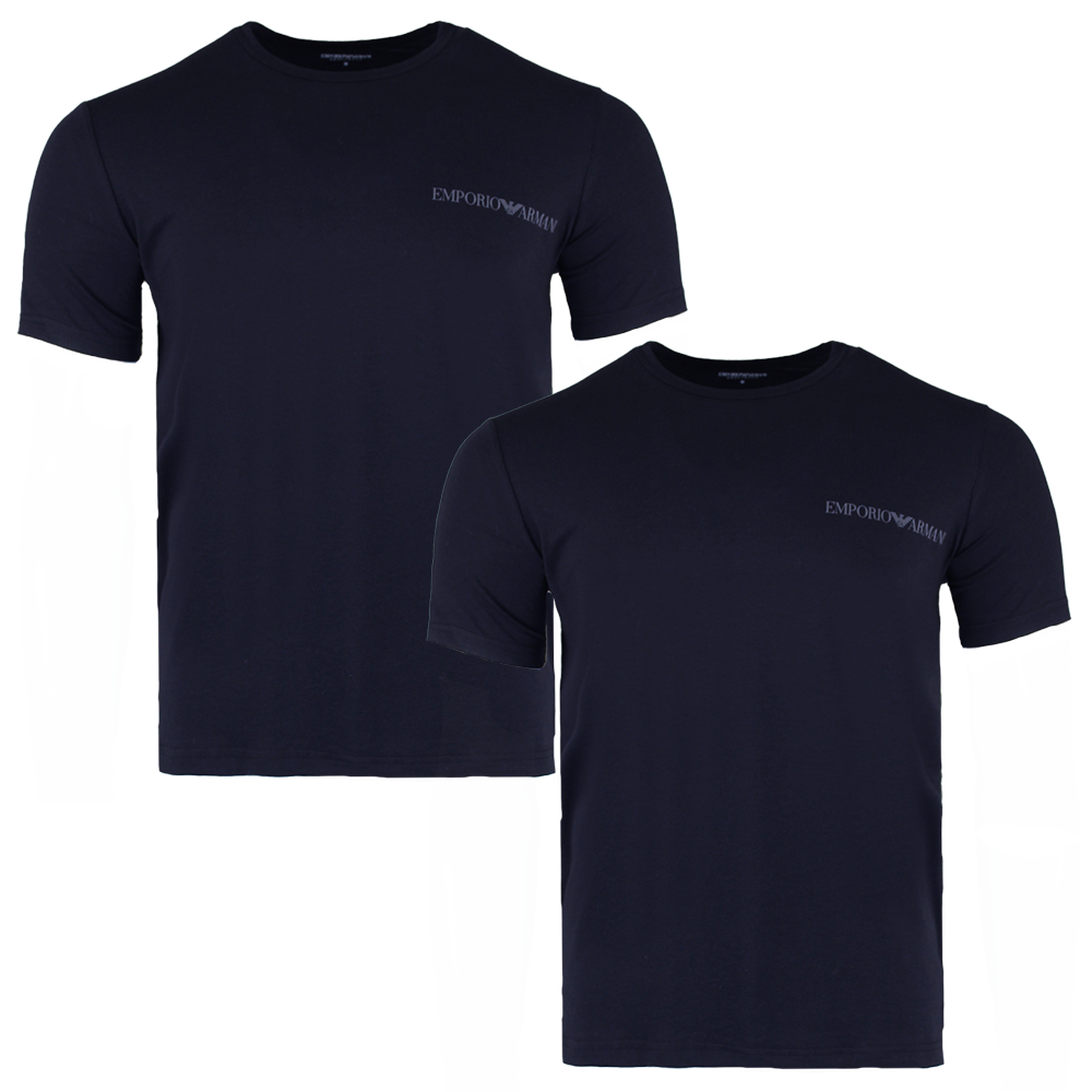 Two navy armani t-shirts