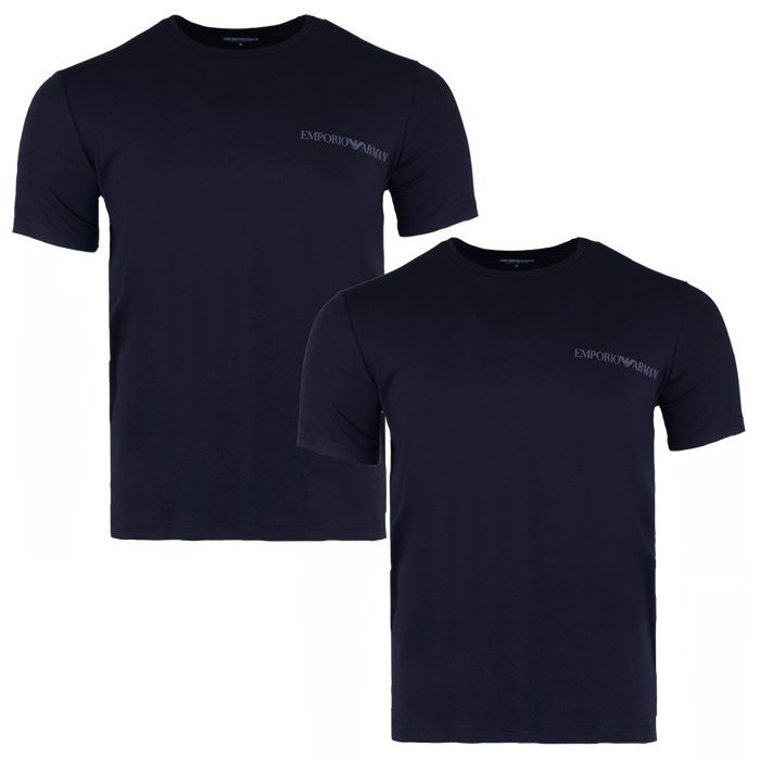 Two navy armani t-shirts