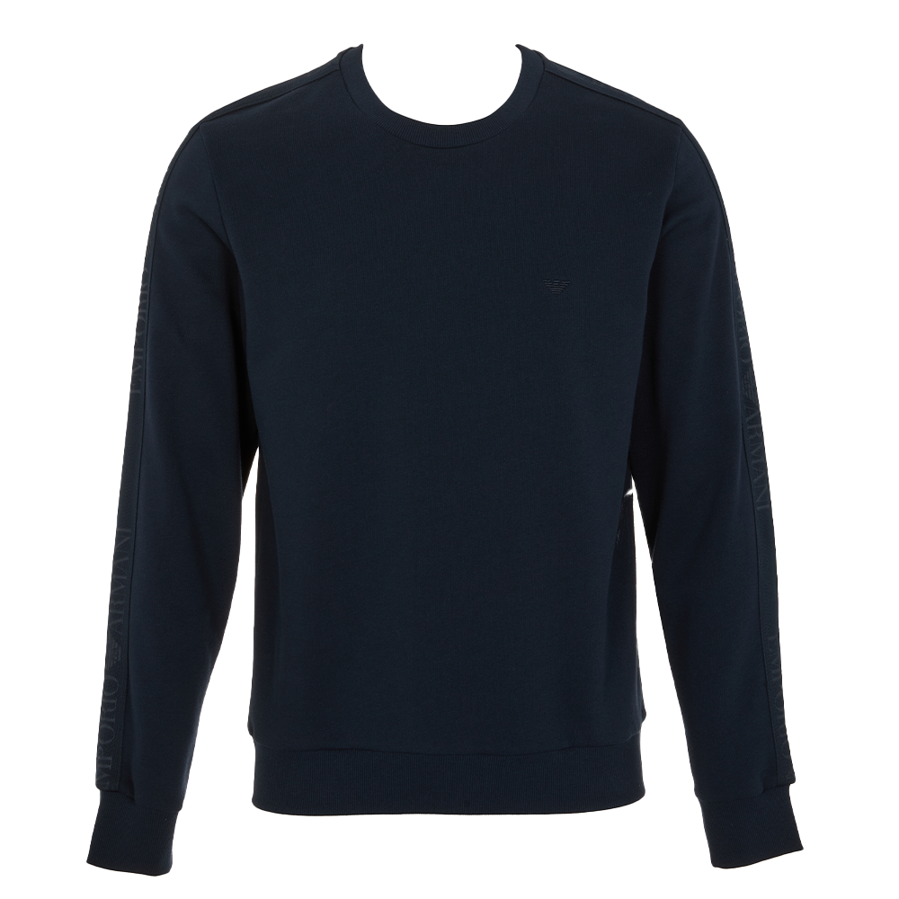 Navy sweatshirt on a white background