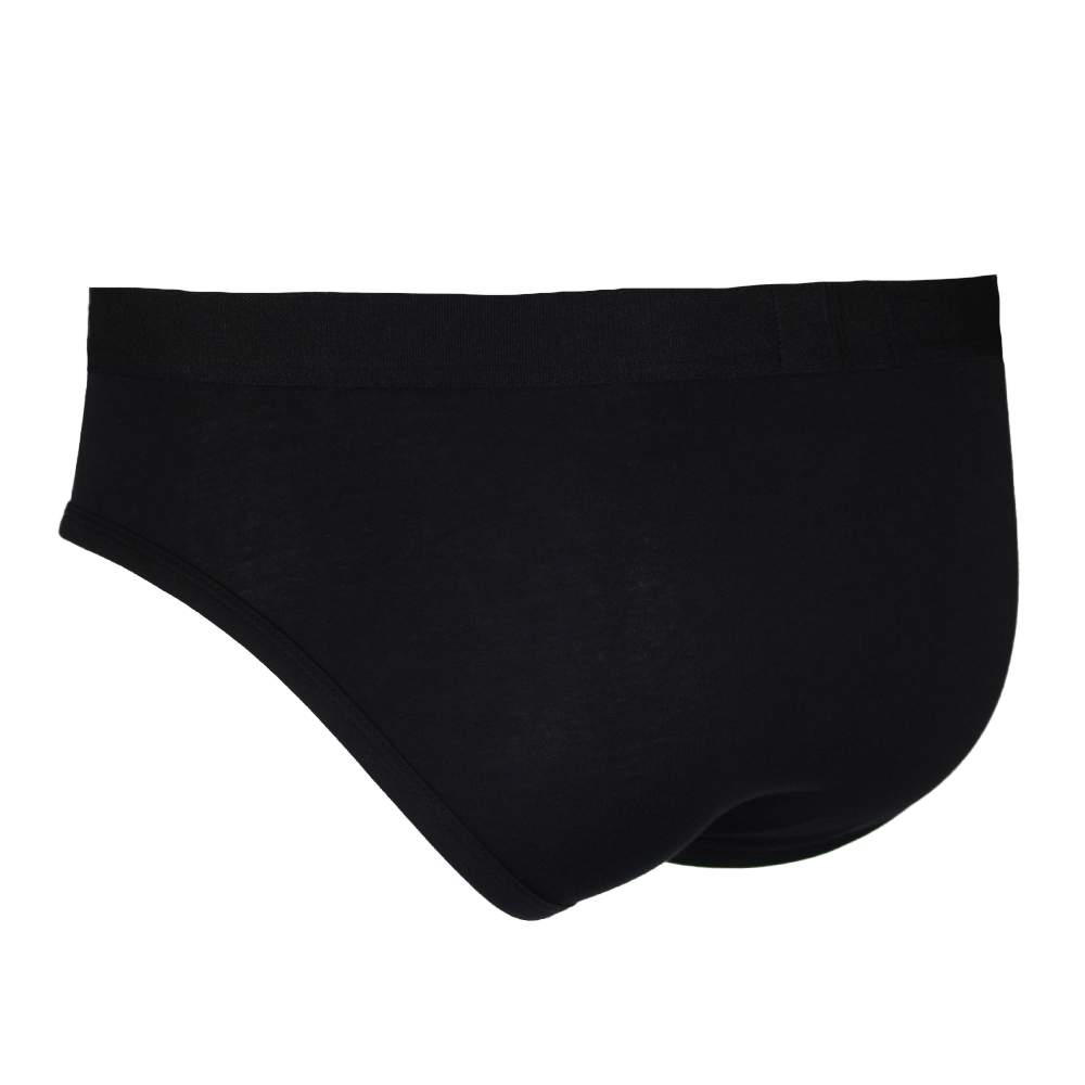 Black underwear on a white background