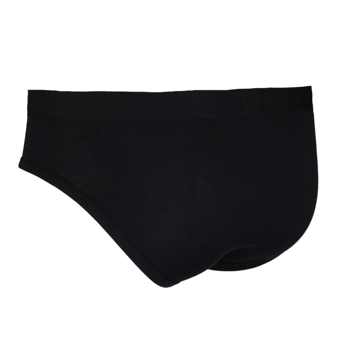 Black underwear on a white background