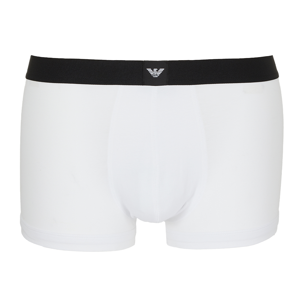 Emporio Armani 3-Pack Boxer Trunks, Black/Rhubarb/White