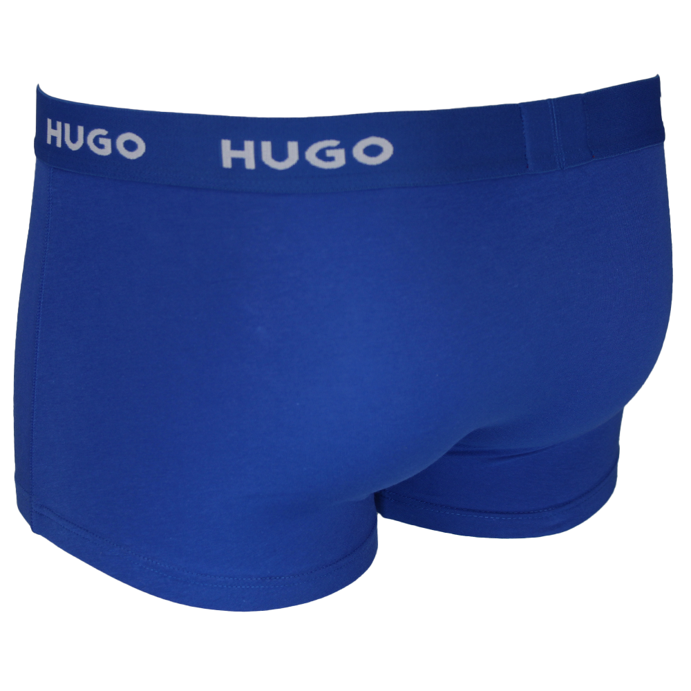 Blue Hugo boxer trunk back