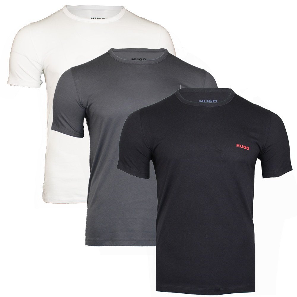 3 t-shirts with HUGO branding