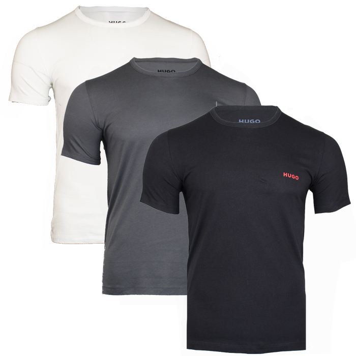 3 t-shirts with HUGO branding