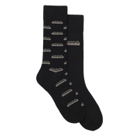black socks with Hugo logos in grey