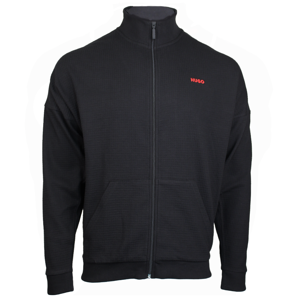 HUGO Austin Zip Lounge Jacket, Black