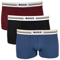 3 pairs of BOSS boxer trunks in various colours.
