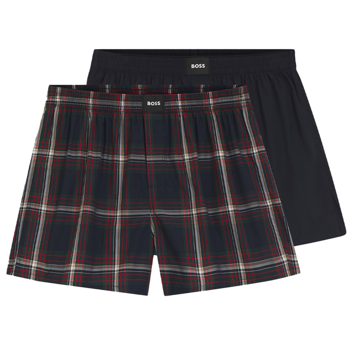 Two pairs of Boss boxer shorts