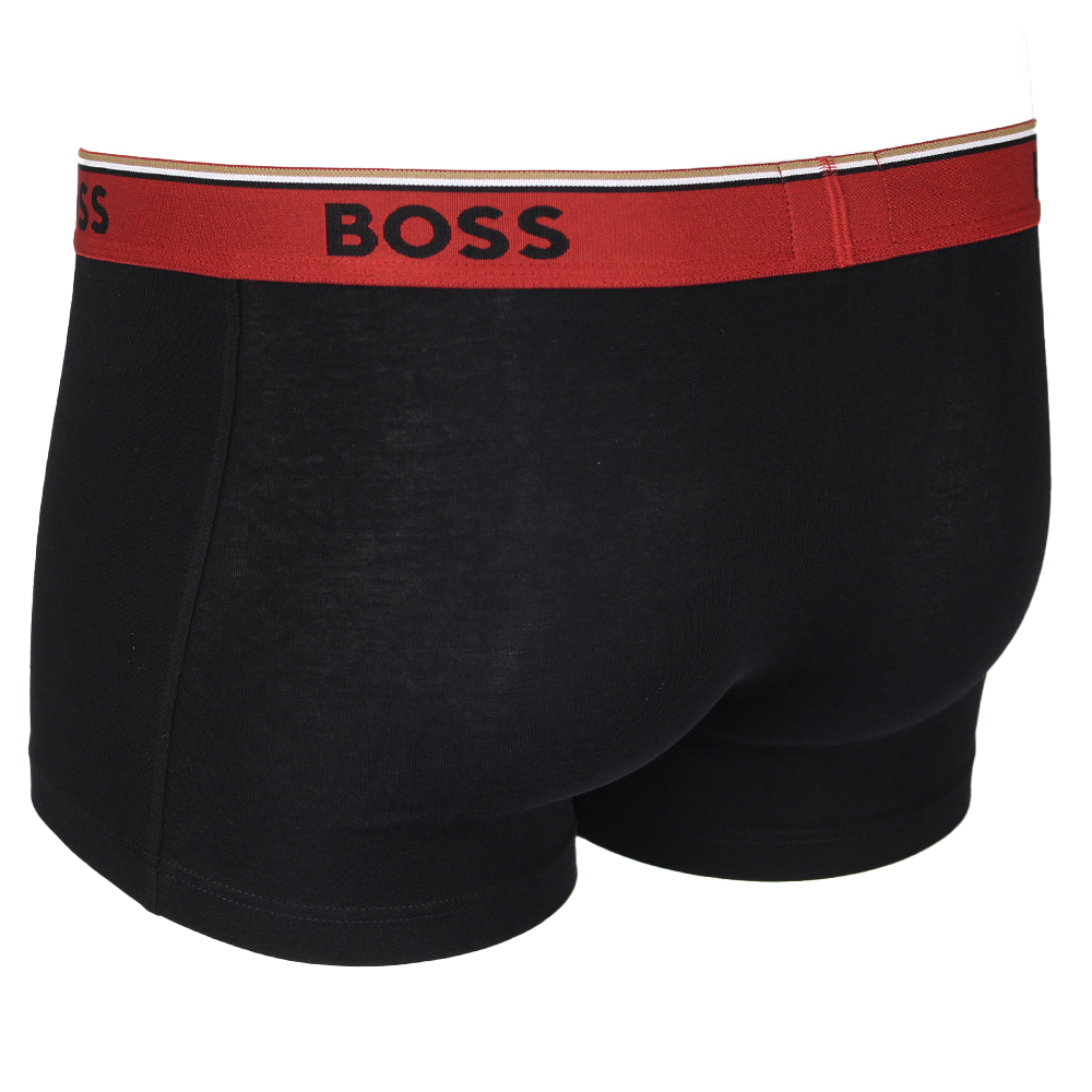 back of BOSS black boxer trunk