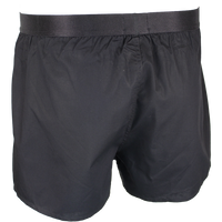 Back of black boxer shorts